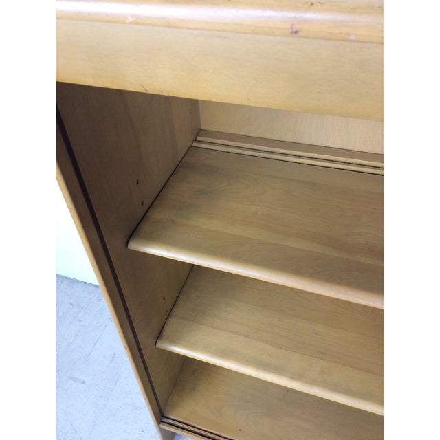 Mid Century Modern Heywood Wakefield Bookcase With Adjustable Shelves For Sale - Image 10 of 14