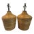 Vintage Rattan Wrapped Table Lamps - A Pair For Sale