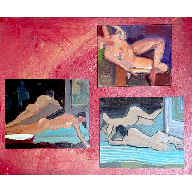 2000 - 2009 Small Figure Study Oakland Studio Painting For Sale - Image 5 of 5