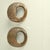 Round Bronze Push Pull Relief Door Handles with Oval Grip, 1970s, Set of 2 For Sale - Image 4 of 10