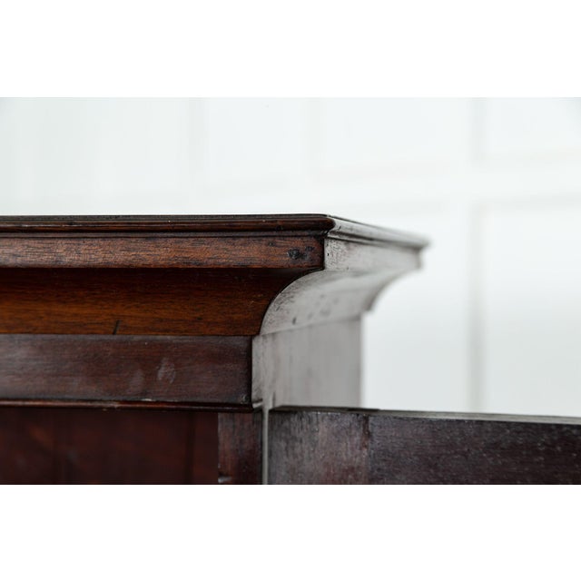 English Mahogany Arched Glazed Dresser Cabinet, 1910 For Sale - Image 11 of 18
