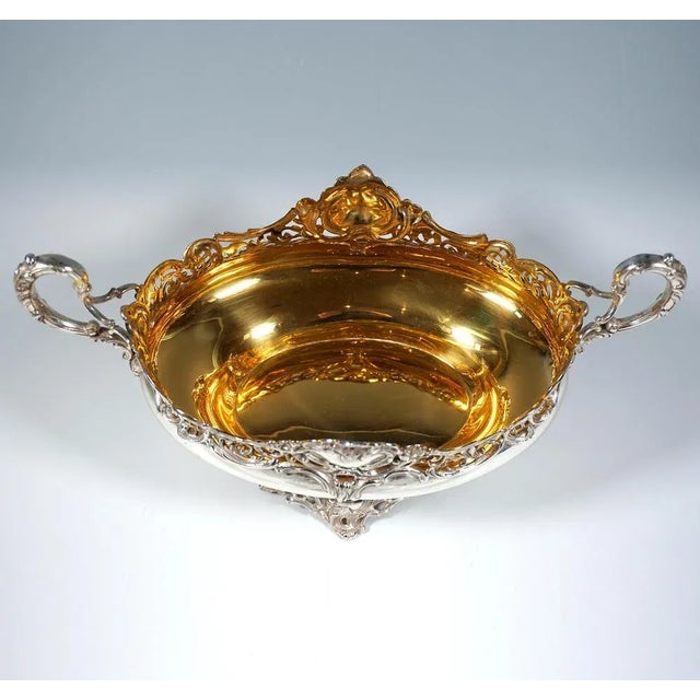 Silver Jardiniere with Cut Glass Insert from Wilkens & Sons., Germany, 1894 For Sale - Image 4 of 8