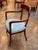 19th Century Set of Seven Klismos Chairs With Blue Leather Seats For Sale - Image 10 of 12