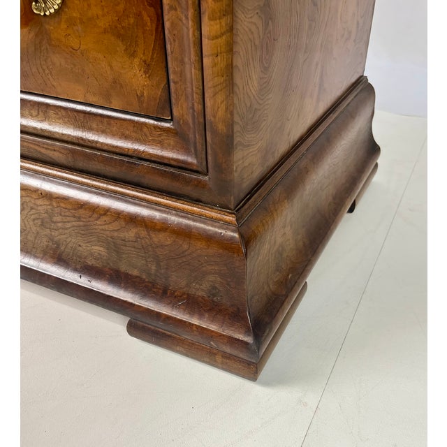 Late 20th Century Henredon "Charles X" French Neoclassical Burl & Marble Top Commode Chest For Sale - Image 12 of 13