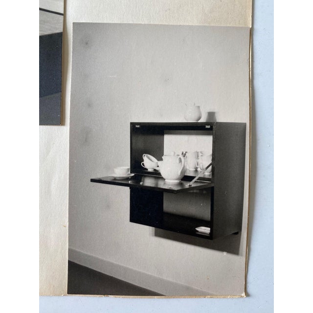 Mid-Century Modern Vintage Black Cabinets by Wim Den Boon, 1950s, Set of 2 For Sale - Image 3 of 14