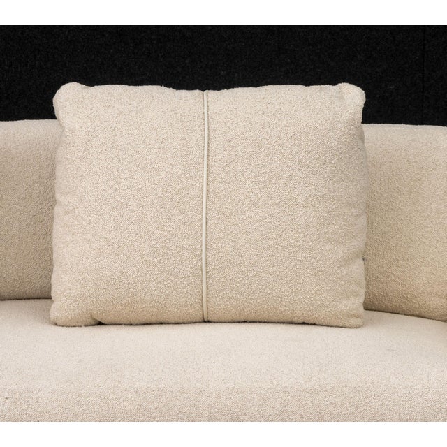 Modern J. Robert Scott Three-Seat Beige Upholstered Sofa For Sale - Image 3 of 8