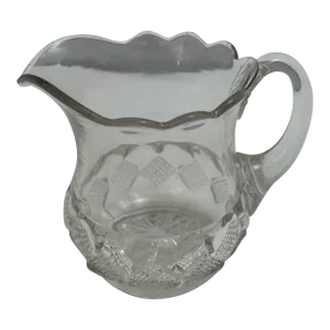 Antique 1902 Eapg Beaumont Glass Co. Widmer Pattern #102 Creamer