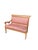 19th Century Neoclassical Empire Revival Rolled Crest Settee in Mauve Silk For Sale - Image 9 of 18