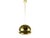 Golden metal and optical glass Nictea pendant by Afra e Tobia Scarpa for Flos. Very good condition, few light defects on...