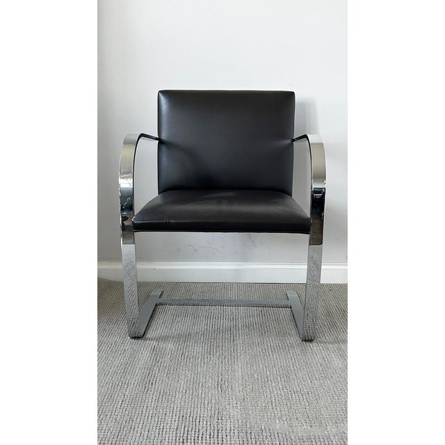 KnollStudio Original Signed Mies Van Der Rohe Brno Flat-Bar Chair - 4 Available For Sale - Image 11 of 16