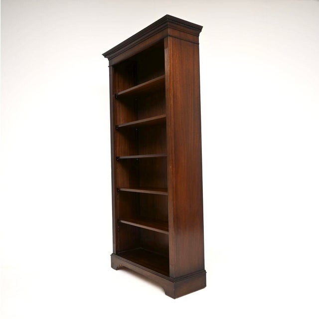 Georgian Style Open Bookcase, 1950 For Sale - Image 4 of 8