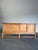 Mid Century Danish Brutalist Credenza or Sideboard in White Oak, attributed to Henning Kjaernulf. Locking doors at either...