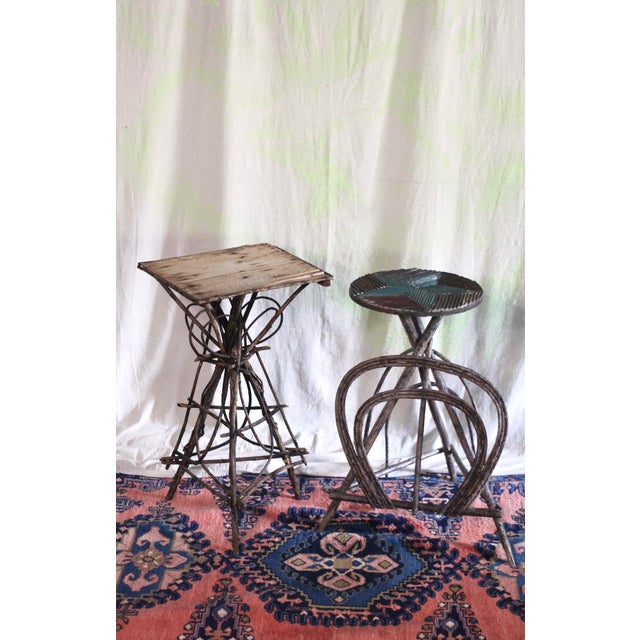 Antique Looped Branch Adirondack Twig Table For Sale - Image 13 of 14