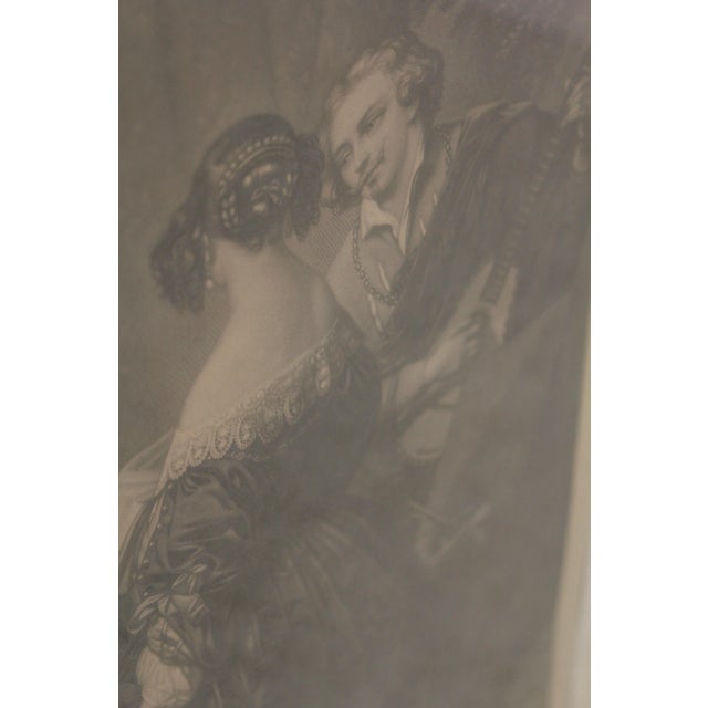 Vintage 19th Century French Interior Room Scene Engraving For Sale - Image 9 of 12