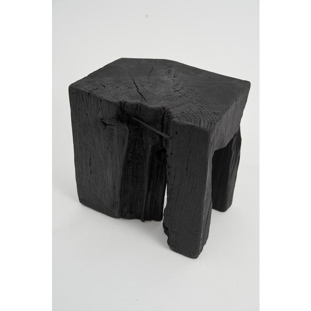 Rustic Sculptural Side Table by Logniture For Sale - Image 14 of 15