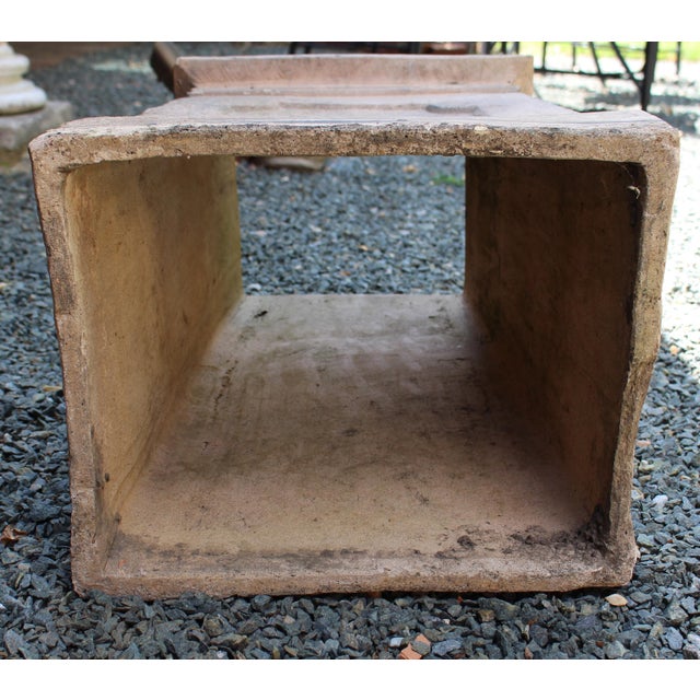 Antique English Square Plinth-Form Chimney Pot For Sale In Raleigh - Image 6 of 9