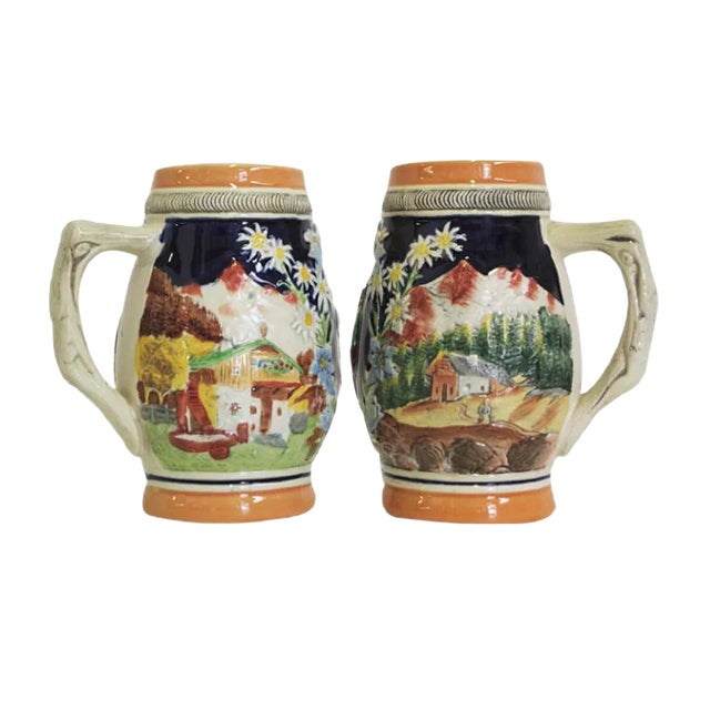 Porcelain Mugs, Tyrol, 1980s, Set of 2 For Sale