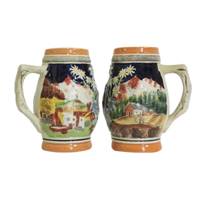 Porcelain Mugs, Tyrol, 1980s, Set of 2