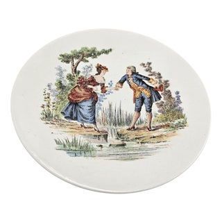 Wall Plate from Sarreguemines, 1890s For Sale