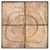 French 4-Panel Ceramic Wall Sculpture by Jean Gregorieff, 1970s For Sale