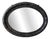 Late Victorian Ebonised Oval Bevelled Wall Mirror, 1890 For Sale