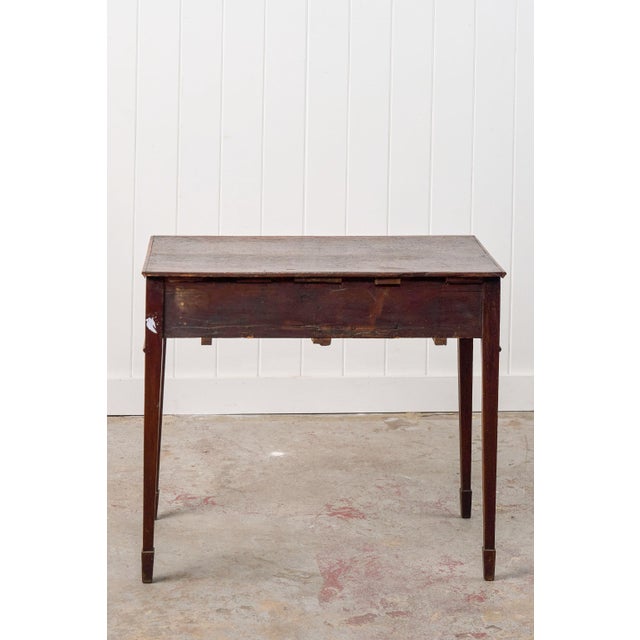 Early 19th Century Oak Three-Drawer Side Table For Sale - Image 13 of 13