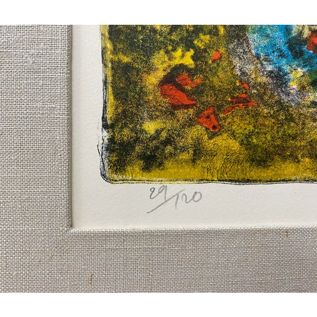 Dang (Hoi) Lebadang Floral Still Life Lithograph C.1970 For Sale - Image 4 of 9