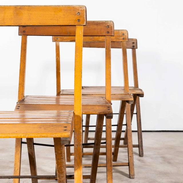 Vintage Beech Bar Back Folding Chair, 1960s For Sale - Image 6 of 11