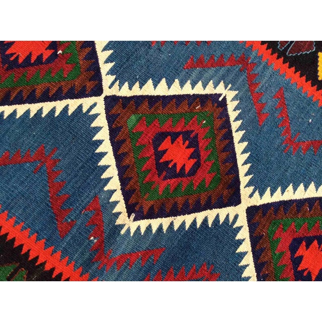 1960s Vintage Turkish Kilim Rug - 33" X 50" For Sale - Image 5 of 10