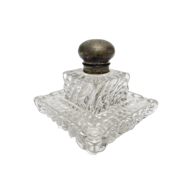 Art Nouveau Crystal Inkwell, Germany, 1900s For Sale - Image 17 of 18