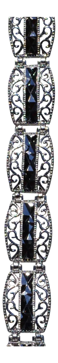 The Youngsville: White Gold Diamond Cut Bracelet