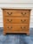 Traditional Vintage Ethan Allen 3-Drawer Solid Oak Accent Chest or Nightstand For Sale - Image 3 of 9