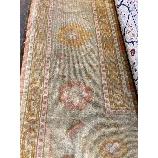1980s Oushak Rug - 8'3" X 9'8" For Sale - Image 9 of 9