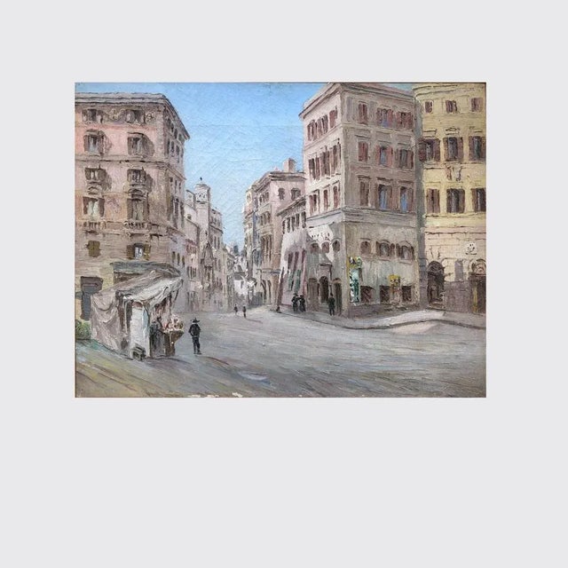 View of Rome (Italian, early 20th C). Unsigned. Oil on canvas, 41 x 52 cm.