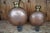 Wood Late 20th Century Indian Dovetailed Copper Water Canteen Jug Flask Vessel Bottles With Cork- Set of 2 For Sale - Image 7 of 11