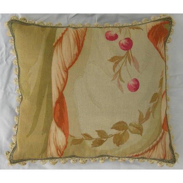 Circa 1860 Antique French Aubusson Pillow For Sale - Image 9 of 9