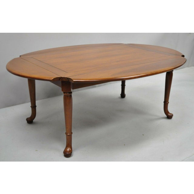 Cherry Queen Anne Coffee Table - Free Queen Anne Living Room Table Woodworking Plans From ... - It's made of solid cherry wood.