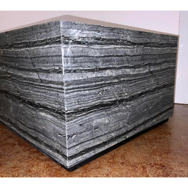 Modern Christopher Guy Modern Black Marble Piedestal Marmo Pedestal For Sale - Image 3 of 4