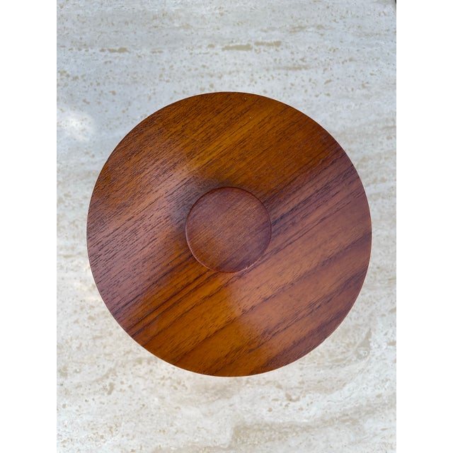 Mid 20th Century Vintage Danish Modern Teak Canister For Sale - Image 5 of 8