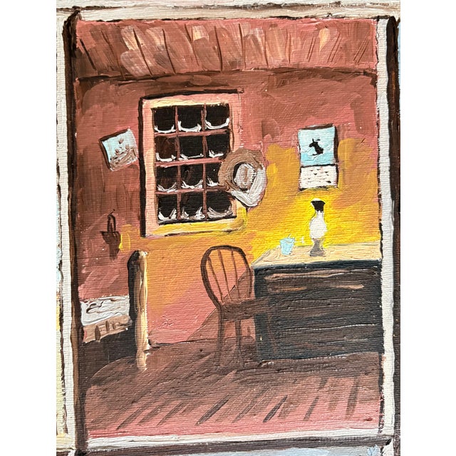 1950s Vintage Oil Painting - Visions of America For Sale - Image 5 of 10