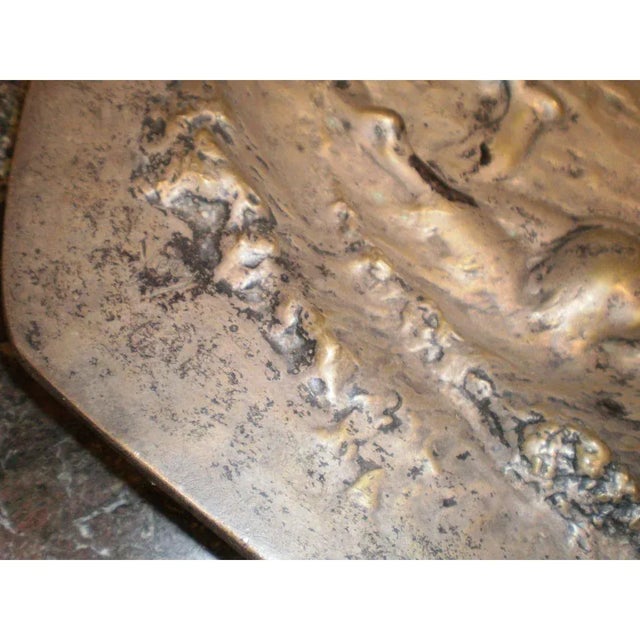 Figurative Early 20th Century French Art Nouveau Silvered Bronze Charger or Sculpture For Sale - Image 3 of 9
