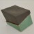1980s Sage Green, Black & White Studio Pottery Boxes, Set of 3 For Sale - Image 5 of 11
