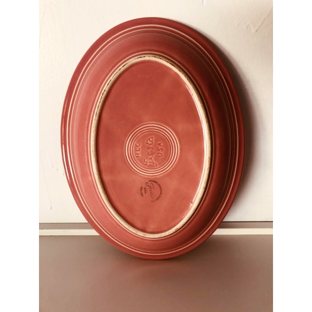 1990s 90's Vintage Fiesta Hlc Oval Platter For Sale - Image 5 of 7