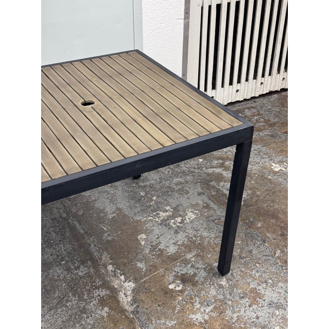 Crate & Barrel Alfresco Outdoor Patio Table For Sale - Image 11 of 12