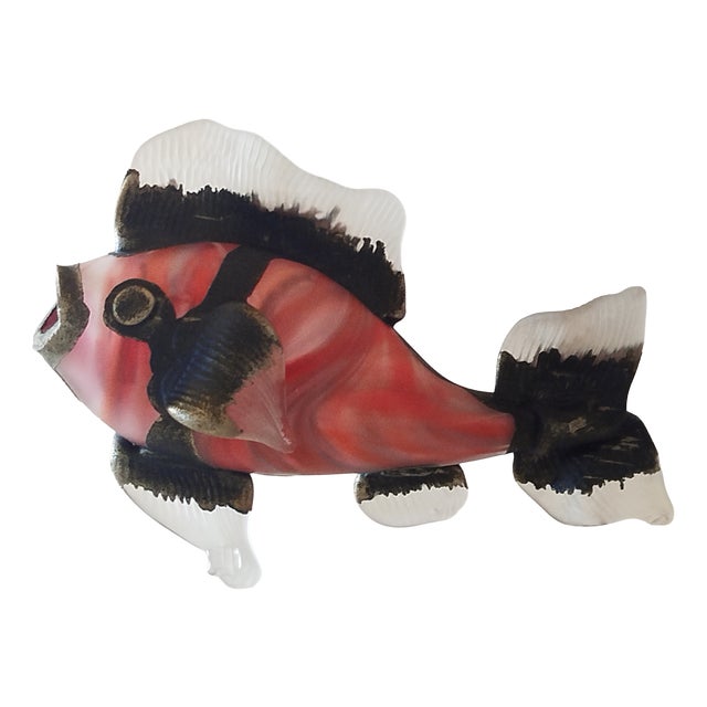 Fish Sculpture in Glass Paste and Metal Alloy by Florea Silviu For Sale