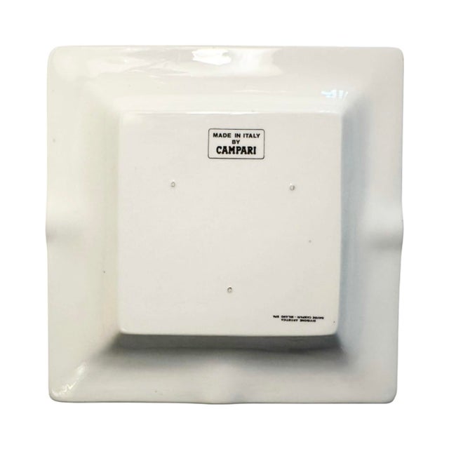 Vintage Campari Italy Gentleman Ceramic Ashtray For Sale In Washington DC - Image 6 of 9