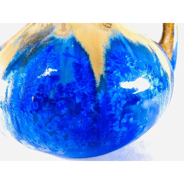 Flamed Pitcher and Sandstone Vase by Gilbert Metenier, Set of 2 For Sale - Image 6 of 11