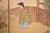 19th Century C. 1800s Edo to Meiji Era "The Tale of Genji", Japanese Yamato-E Style Byobu Screen For Sale - Image 5 of 18