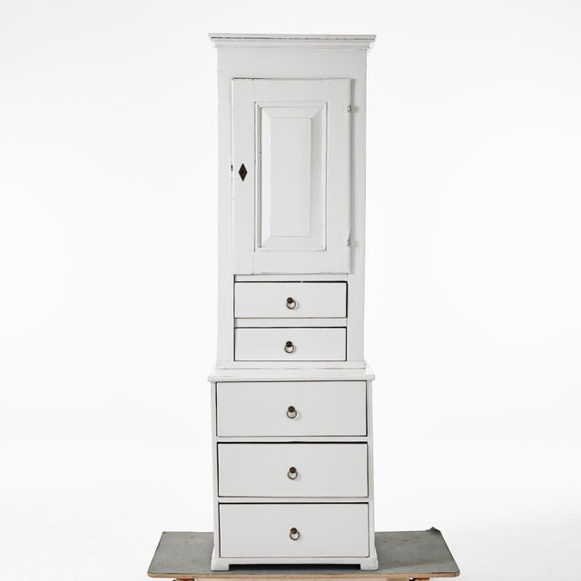 Narrow Wood Cabinet, 1860s For Sale - Image 6 of 6