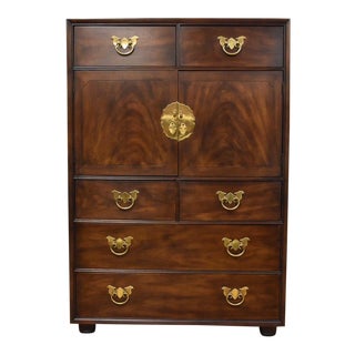 Henredon Hollywood Regency Dark Dresser For Sale